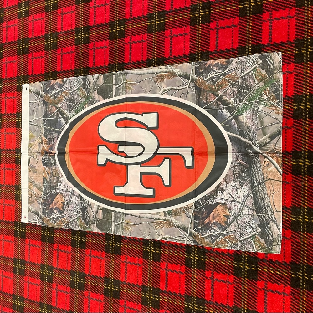 Brand new San Francisco 49ers banner flag